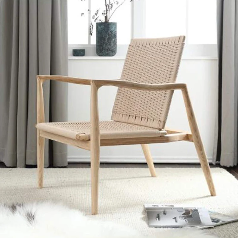 YQQ-Sofa Paresseux Chaise Longue De Balcon Chaise en Osier Chaise Longue D'extérieur Fauteuil Maison Rotin Chair Chaise De Jardin Chaise De Terrasse 60x77x90cm