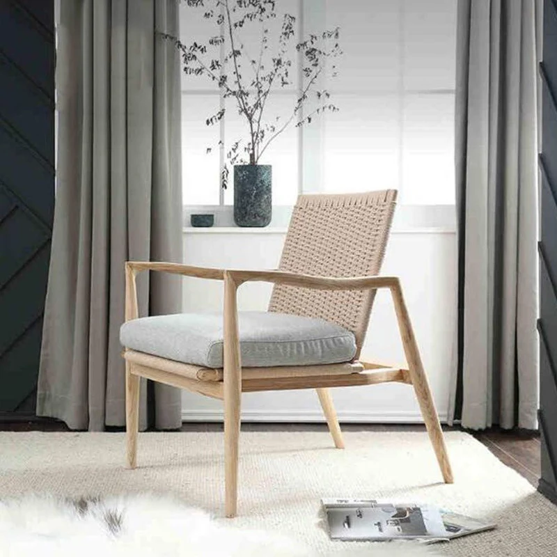 YQQ-Sofa Paresseux Chaise Longue De Balcon Chaise en Osier Chaise Longue D'extérieur Fauteuil Maison Rotin Chair Chaise De Jardin Chaise De Terrasse 60x77x90cm