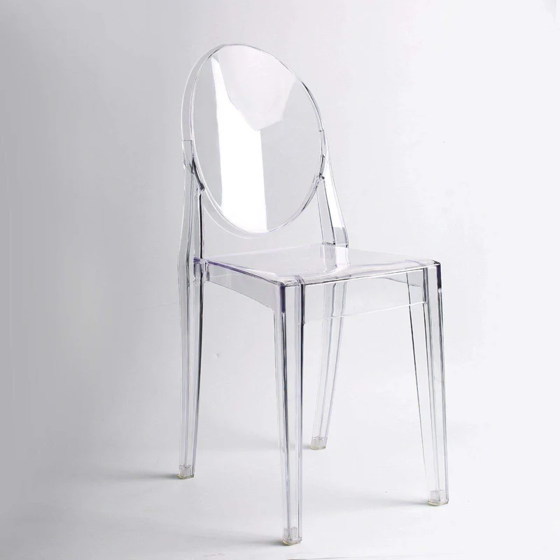 Lot de 4 Clair chaises Inspiré Ghost Victoria Salle à Manger Transparent Moderne