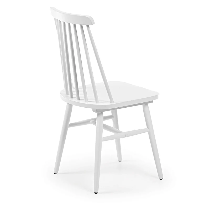Kave Home - Chaise Tressia en Bois Massif de Caoutchouc