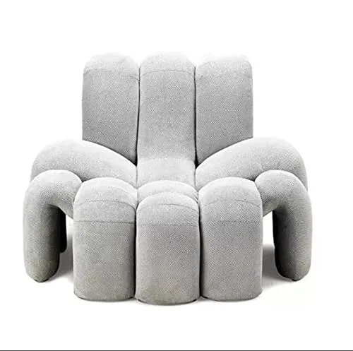Couches for Living Room Personality Special-Shaped Spider Seat Simple Single Leisure Sofa Model Room Hotel Lazy Lounge Chair Lounger Sofa (Color : Red) (Grey)