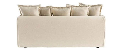 Miliboo Canapé 3 Places déhoussable en Lin Coloris Naturel Merlin