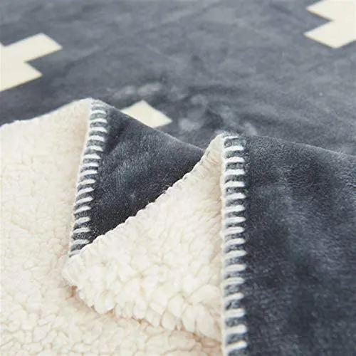 YYOBK Lit Lit Couvertures Couverture Lancers Voyage Nap Couverture Couverture Car Couch Couverture Couverture Genou Draps Hiver Quilts Canapé Blanket Home Décor Couvertures Croix-Gris 150 * 200cm