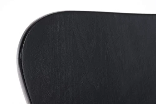 Chaise Empilable Calisto en Bois - Assise Ergonomique - Chaise de Salle d'Attente en Bois Chaise, Hauteur Assise 45 cm -Couleurs au Choix:, Couleur:Noir