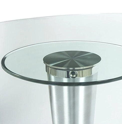 Alterego - Table à dîner design 'KRYSTAL' ovale en verre - 160x108 cm