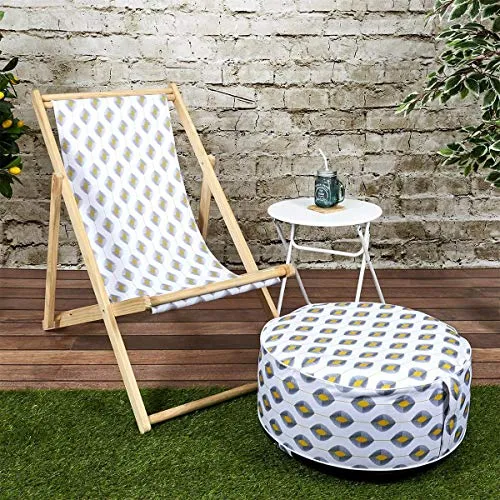 AltoBuy MILIM - Lot de 2 Chiliennes Tissu Motif Géométrique