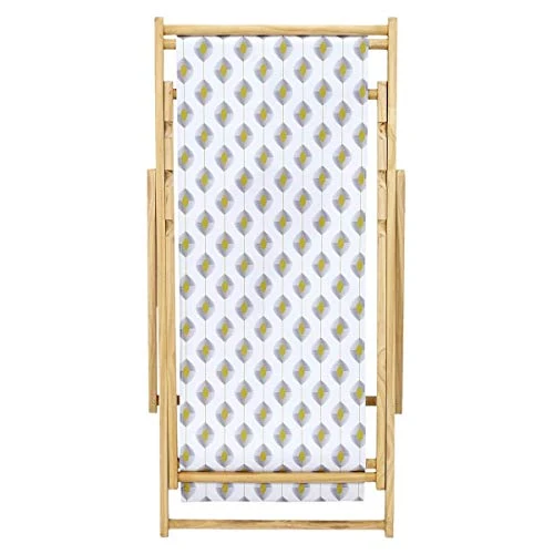 AltoBuy MILIM - Lot de 2 Chiliennes Tissu Motif Géométrique