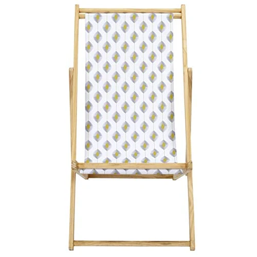 AltoBuy MILIM - Lot de 2 Chiliennes Tissu Motif Géométrique