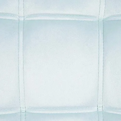 Beliani - Fauteuil - Karis - en Velours, Bleu Clair
