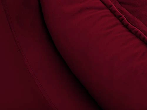 Velours Canapé d'angle Réversible Convertible avec Coffre De Rangement, Lilas, 4 Places, Rouge, 220x150x90