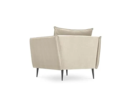 MICADONI - Fauteuil Agate - 1 Place - Velours - Beige