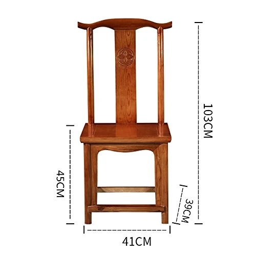 Sièges LHA Chaises en Bois Massif À Dîner Chaise Chinois Antique Kung Fu Hêtre Bois Acajou Thé Chaise Chaise Chaise Maison Loisirs Table Chaise (Couleur : Couleur du Bois)