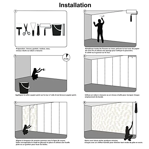 MUNXIN WALLPAPER Papier Peint Panoramique Paysage D'Arbre Croquis Noir Et Blanc Poster Tapisserie Mural Personnalisé 3D Pour Salon Chambre Décoration Murale