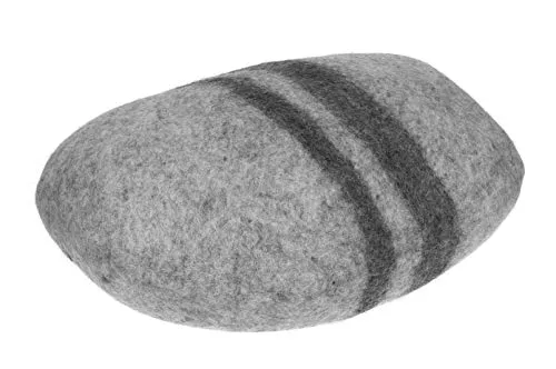 Le coussin qui rappelle les galets Feltiness 100% Laine
