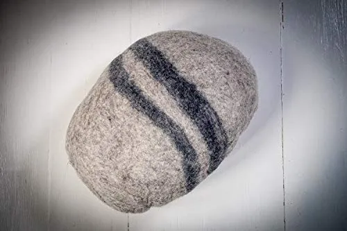 Le coussin qui rappelle les galets Feltiness 100% Laine