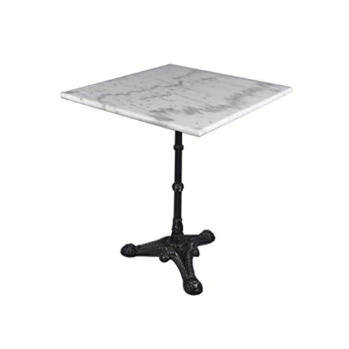 Vadecompras Table carrée en marbre 60 x 60 cm