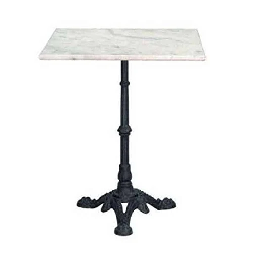 Vadecompras Table carrée en marbre 60 x 60 cm