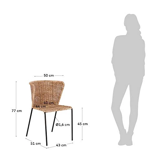 Kave Home - Chaise Fantine en rotin