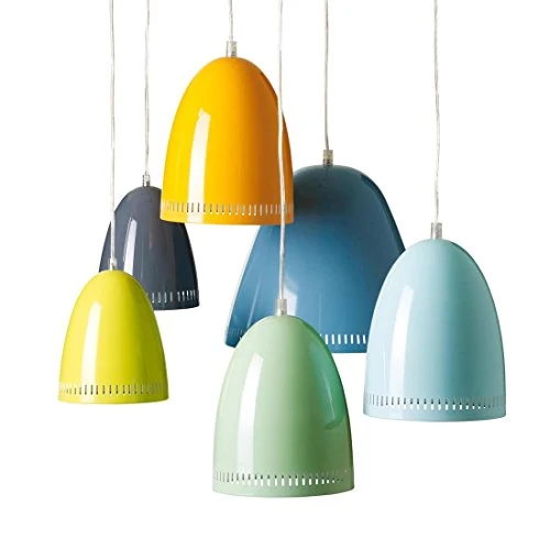 MINI DYNAMO-Suspension Métal Ø16cm bleu denim mat Super Living