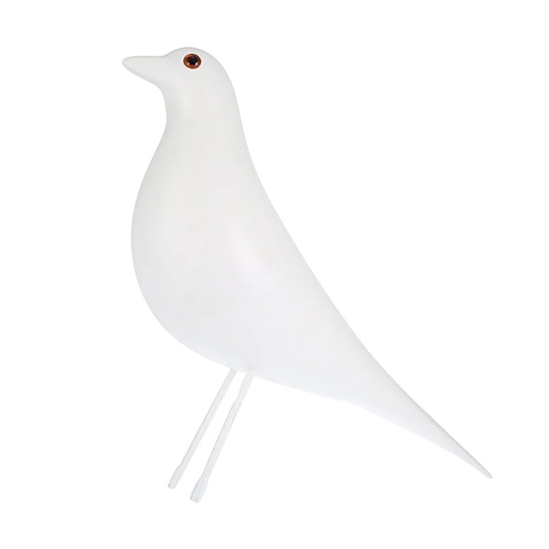MagiDeal Statue Oiseaux En Résine Ornement De Décoration Figurine Décor Bricolage Jardin Maison - Blanc