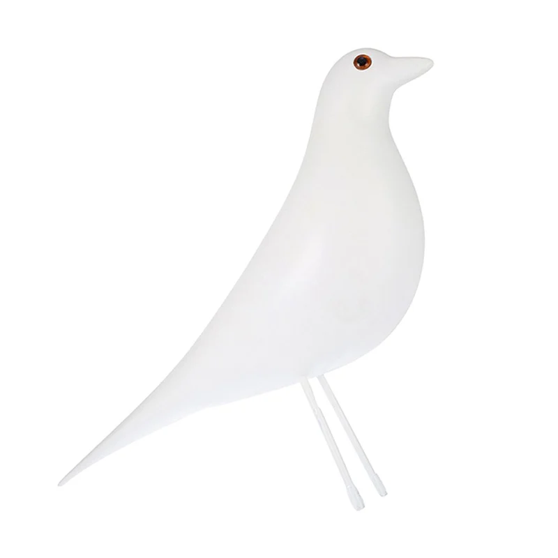 MagiDeal Statue Oiseaux En Résine Ornement De Décoration Figurine Décor Bricolage Jardin Maison - Blanc