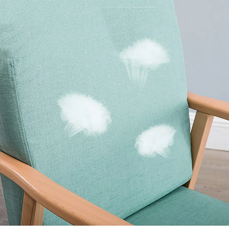 Rocking Chair Relax Chair Fauteuil Lounge Chair Fauteuil Relaxant en Lin/Cuir avec SièGe Rembourré Confortable, Taille: 54x85x110cm