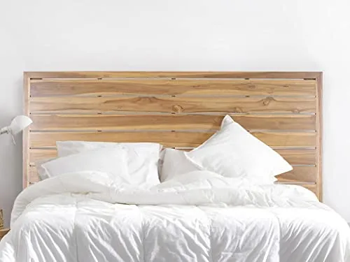 Vente-unique - Tête de lit HERKI - 170 cm - Teck - Coloris : Naturel