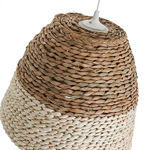 LUSSIOL Lumianire SALTA, Suspension Jacinthe d'eau Naturel, Diam. 34 cm, E27 60W, idéal pour chambre, salon, entrée, appartement