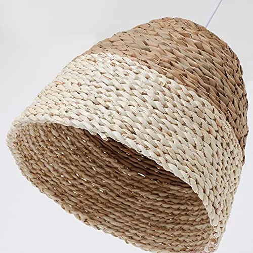 LUSSIOL Lumianire SALTA, Suspension Jacinthe d'eau Naturel, Diam. 34 cm, E27 60W, idéal pour chambre, salon, entrée, appartement