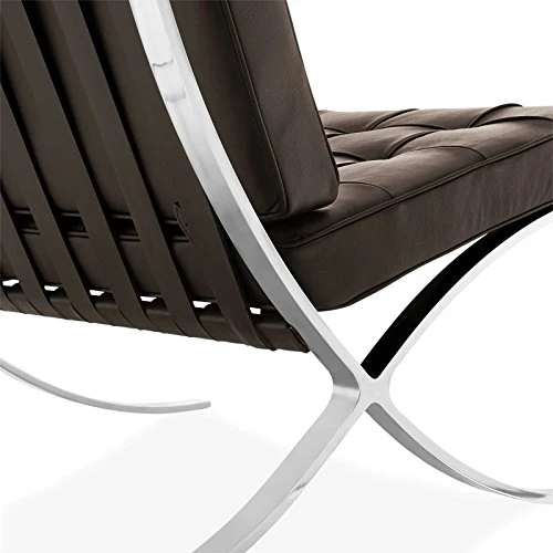 Chaise Furnwise Barcelona – Cuir pleine fleur inspiré par Mies van der Rohe.