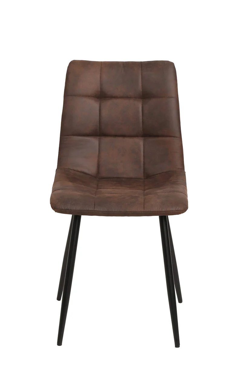 La Chaise Espagnole Barcelona Chaise, Tissus, Marron Chocolat, 85,5 cm (Hauteur) x 44 cm (Largeur) x 54,5 cm (Profondeur)