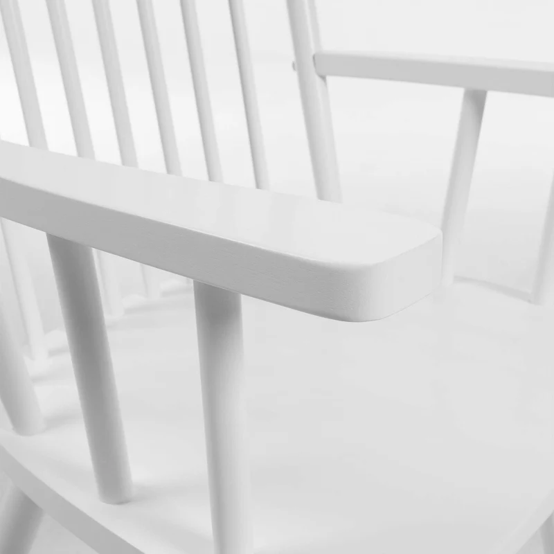 Kave Home - Fauteuil à Bascule Tenzo en Bois Massif de Caoutchouc Naturel