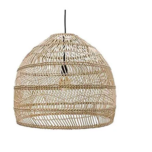 Chambre Suspensions Lampe,Lustres Salon,Luminaire Pendante Salle À Manger,Éclairage De Plafond Bureau,Lampe Rotin De Luxe Moderne Simple Lumière D40Cm Blanc