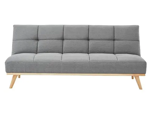 Canapé Convertible clic-clac en Tissu ORNETA - Gris - Vente-unique