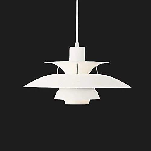 Nordic E27 Lampe suspension moderne avec parapluie coloré pour salle à manger Blanc Ø 40 cm