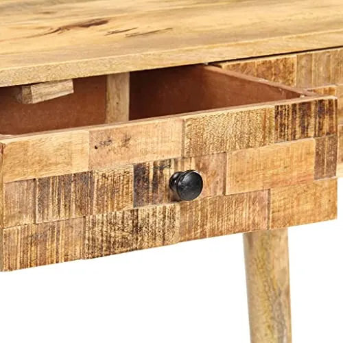 vidaXL Bois de Manguier Massif Table Console Table de Couloir Table d'Entrée Table sous Miroir Salon Salle de Séjour Maison Intérieur 115x35x76 cm