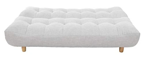Miliboo Canapé Convertible scandinave Gris et chêne Yumi