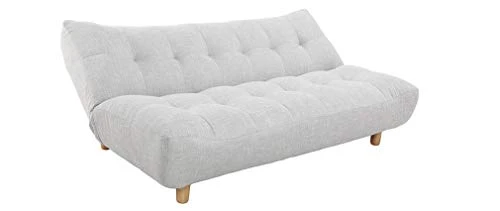Miliboo Canapé Convertible scandinave Gris et chêne Yumi