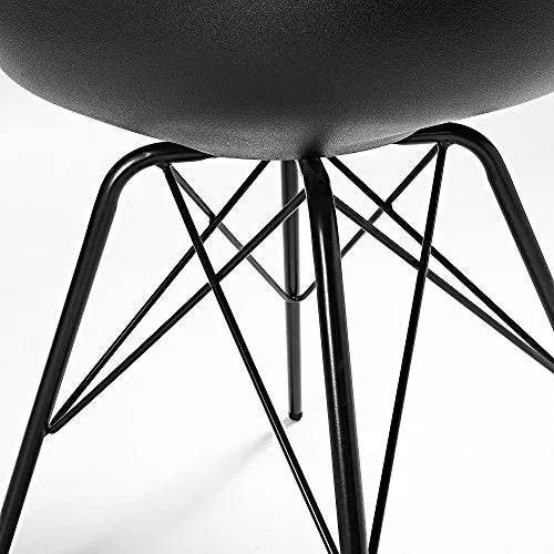 LF - Chaise Lot de 4 chaises Lars noir