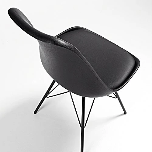 LF - Chaise Lot de 4 chaises Lars noir