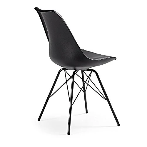 LF - Chaise Lot de 4 chaises Lars noir