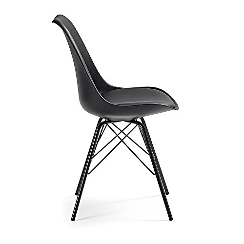 LF - Chaise Lot de 4 chaises Lars noir