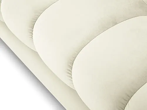 MICADONI - Canapé Mamaia - 2 Places - Velours - Beige Clair