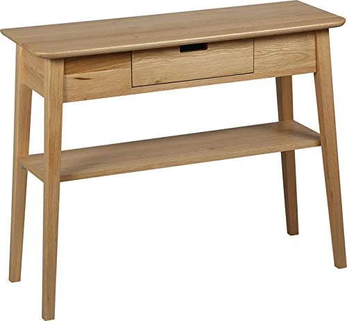 Destock Meubles Console chêne 1 tiroir 1 Tablette