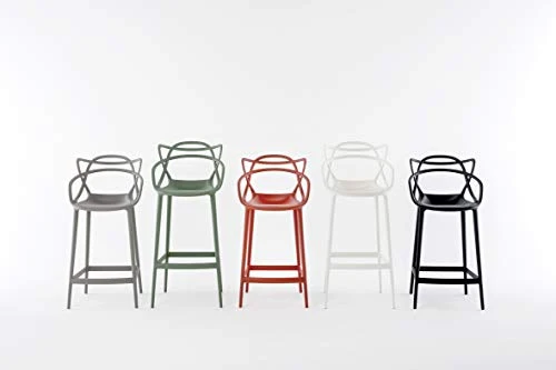 Kartell Masters Stool Tabouret, Noir, H.65