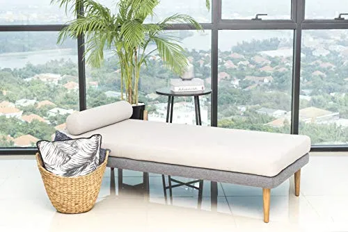 Marque Amazon - Movian Afsan - Lit de jour, 188 x 85 x 60 cm, Gris foncé/gris clair