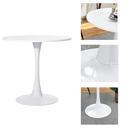 FURNITURE-R France Table à Manger Ronde Design en Bois, 80 * 75cm
