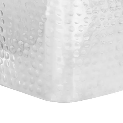 vidaXL 2X Table Basse Argenté Aluminium Table de Canapé Salon Séjour Meuble