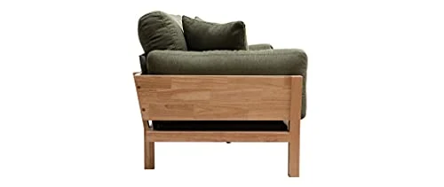 Miliboo Canapé scandinave 3 Places déhoussable Kaki KYO