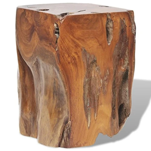 vidaXL Teck Massif Tabouret Repose-Pied Table d'Appoint Table Basse Salon